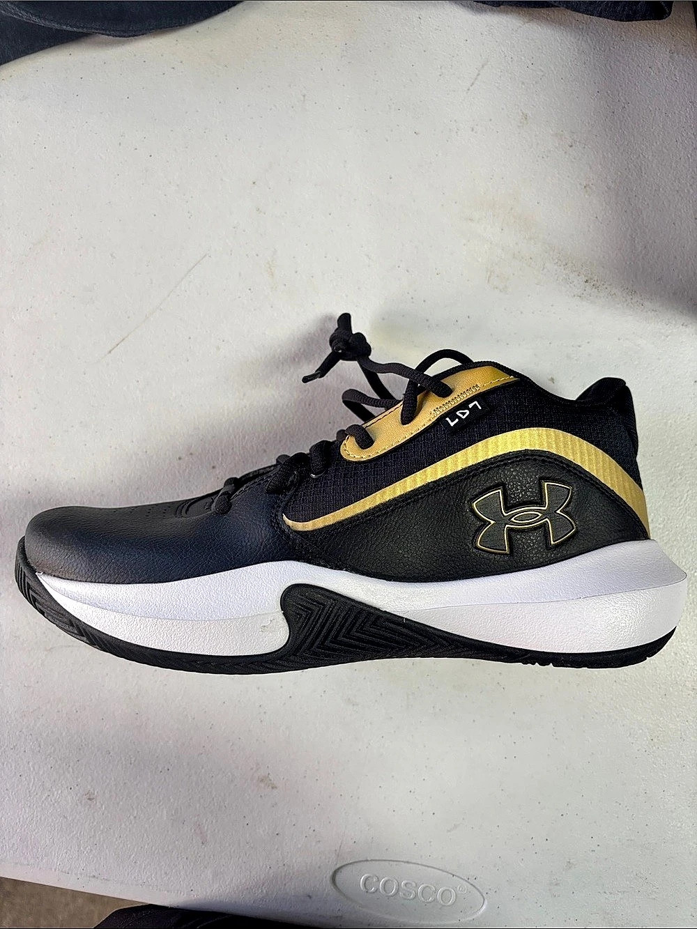 Under Armour UA Lockdown 7 Men's Athletic Shoes US 9.5 Black & Yellow